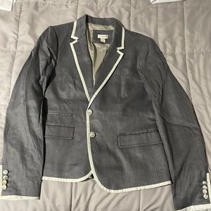 J.Crew NWT Women’s Gray Linen Herringbone Blazer - 8